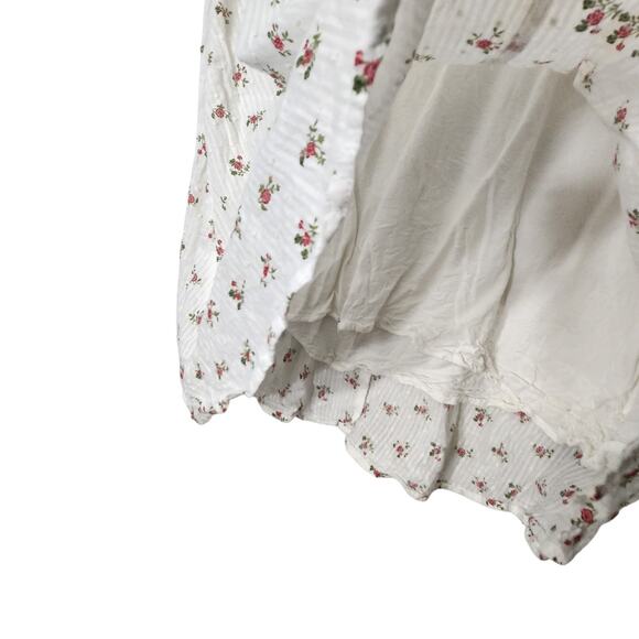 ANTHROPOLOGIE ANNA GRACE DRESS MINI SZ S COTTAGECORE FLORAL ROMANTIC SPRING - Picture 5 of 9